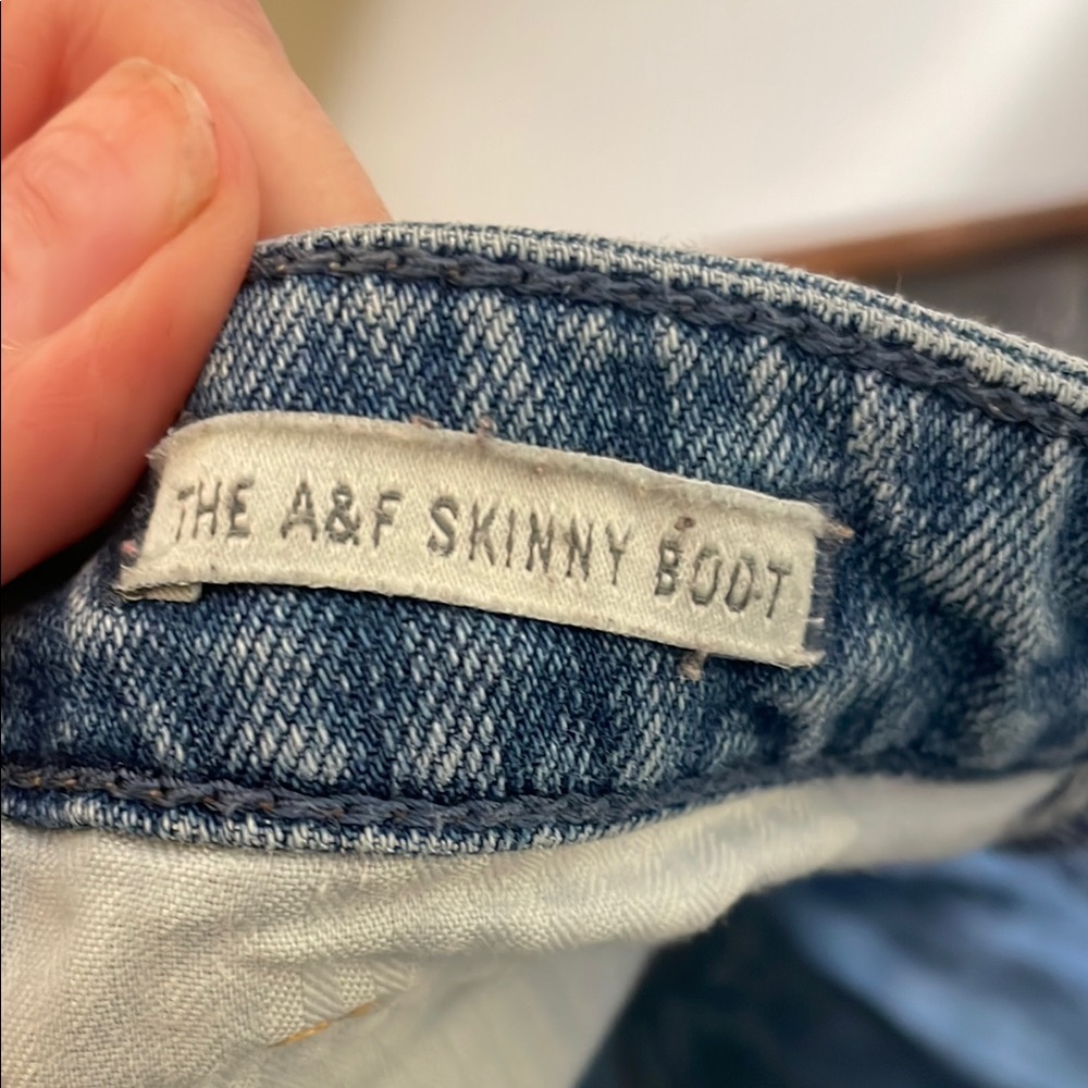 Abercrombie & Fitch Light Blue Boot Cut Jeans - Picture 7 of 7